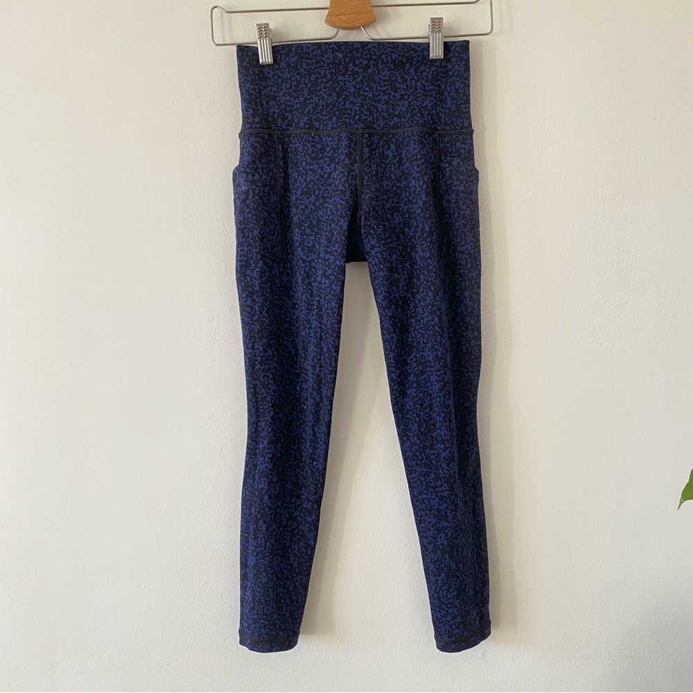 Athleta Navy Patterned Leggings
